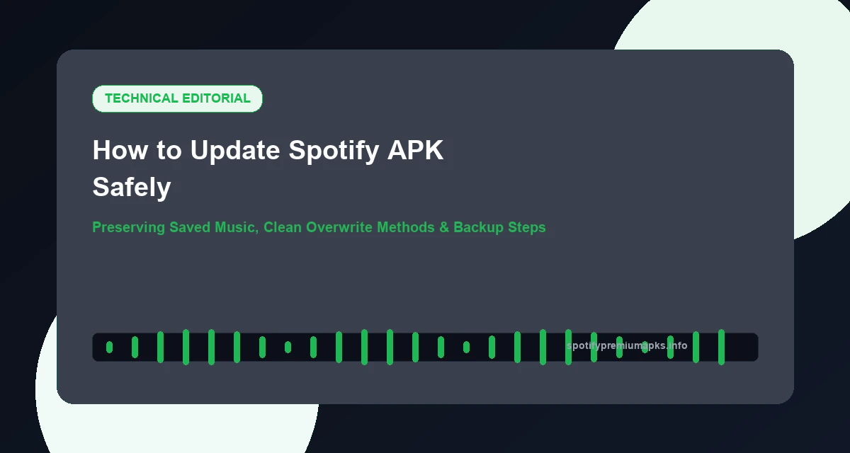 How to Update Spotify APK Safely Without Losing Saved Music