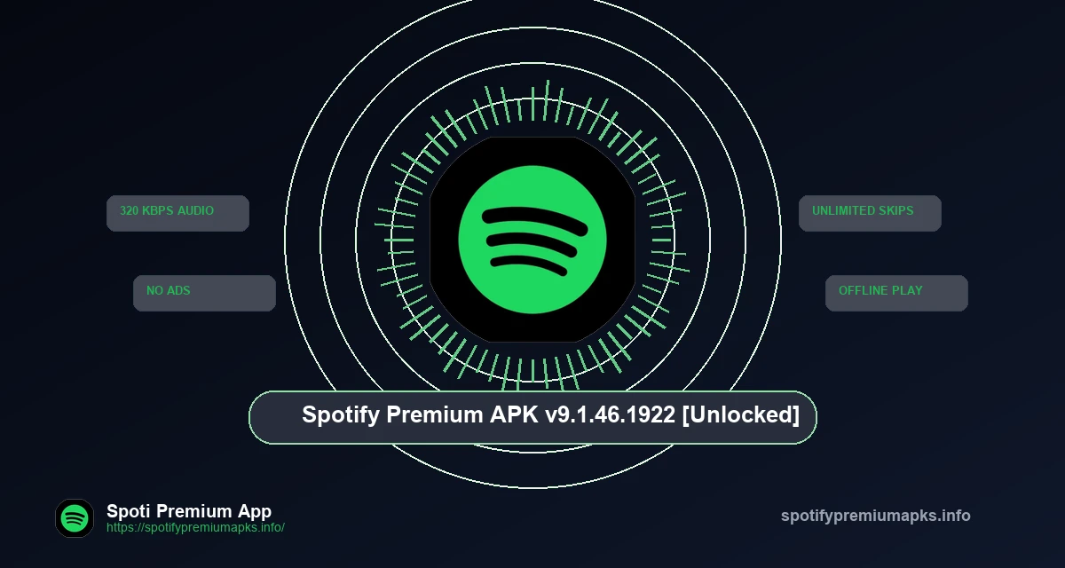 Spotify Premium APK Logo Branding on spotifypremiumapks.info